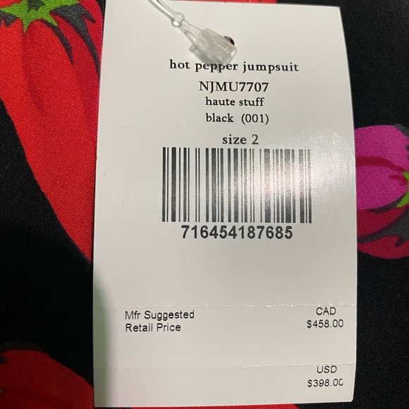 Kate Spade Hot Pepper Jumpsuit / Romper - Picture 4 of 5